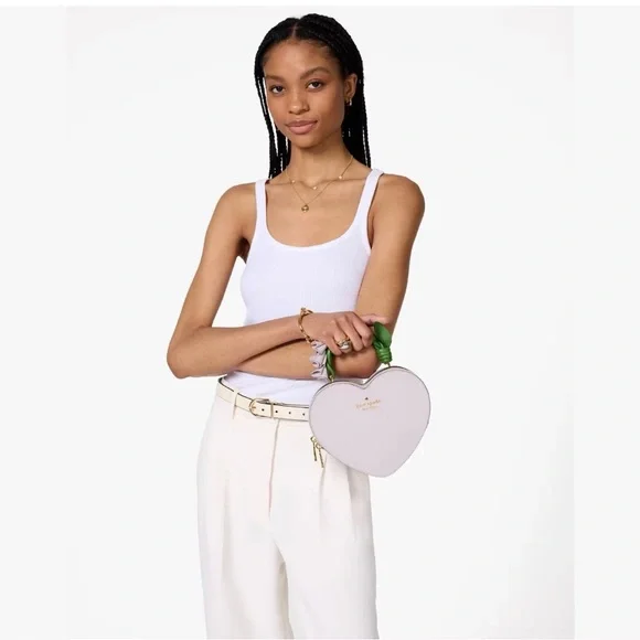 Kate Spade x LOVESHACKFANCY’s FLORA Heart-Shaped Crossbody Bag BNWT KL038 - Picture 14 of 14